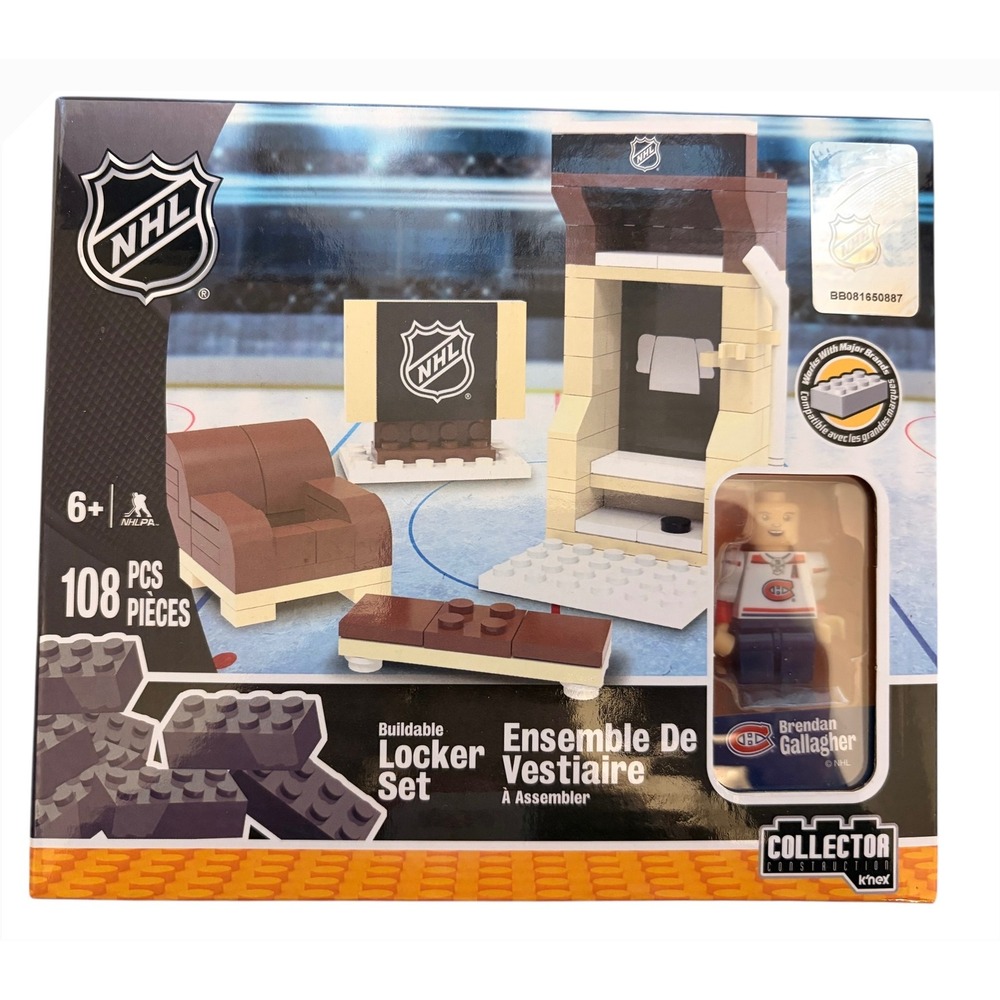 NEW K'NEX Collector NHL‎ Brendan Gallagher Locker Set 108 Pieces